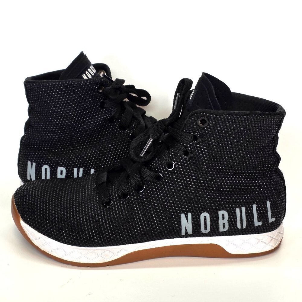 NoBull High Top Trainer Black Gum Sole Womens NO TAG -  Approx 5.5 22-23cm